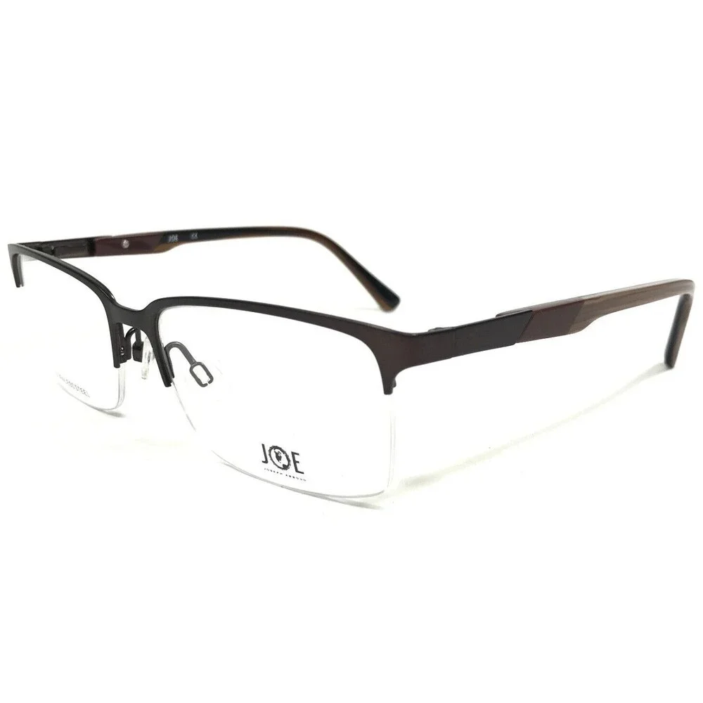 Joseph Abboud Eyeglasses Frames JOE4076 200 BROWN Rectangular Half Rim 54-17-140